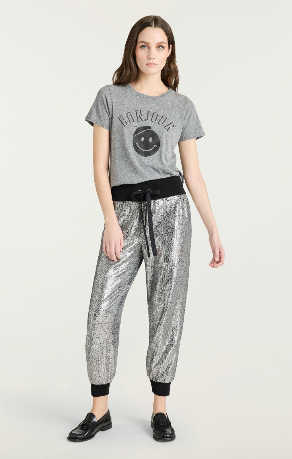 Sequin Giles Pant Silver