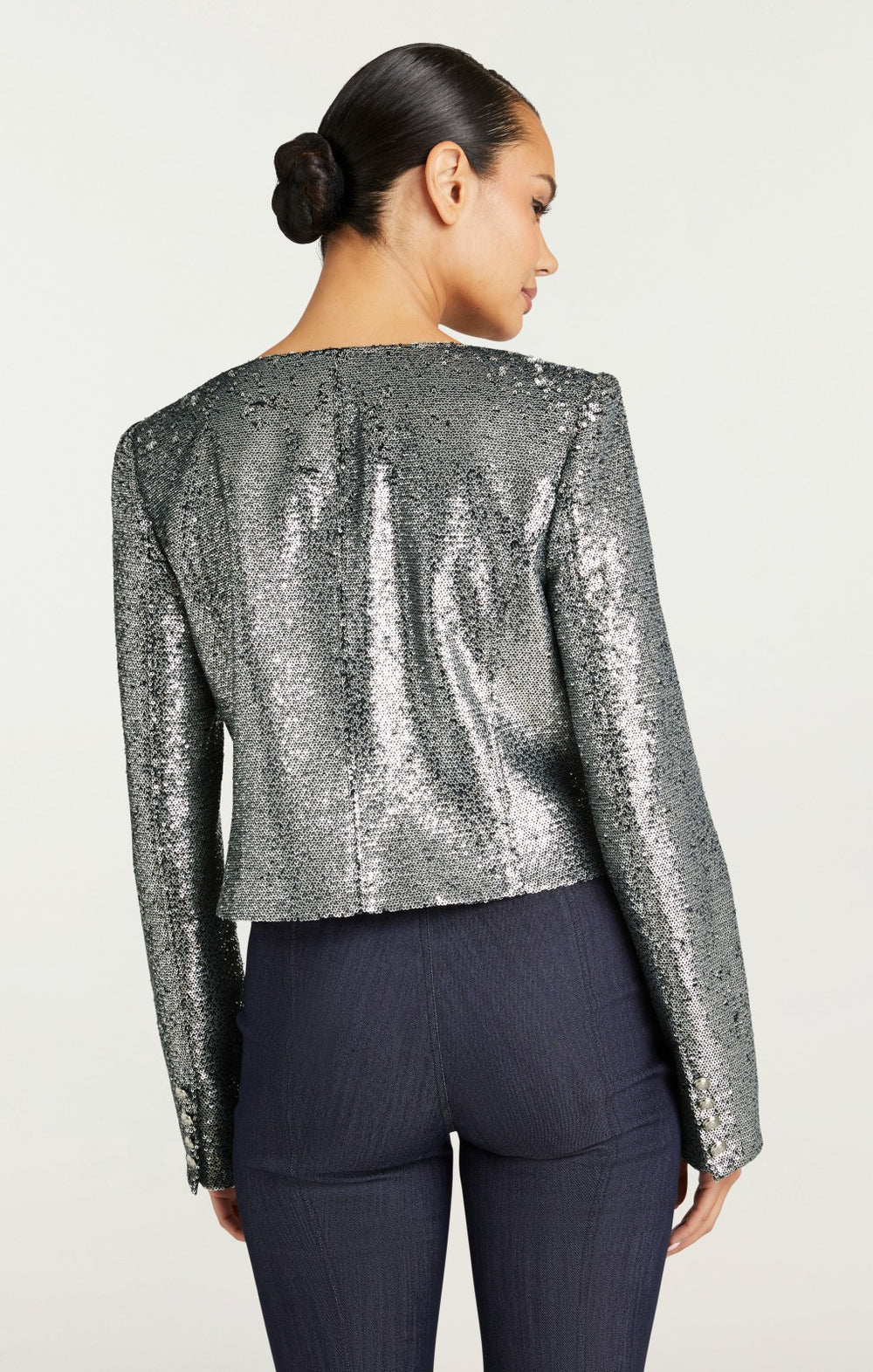 Sequin Randi Jacket Silver