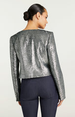 Sequin Randi Jacket Silver