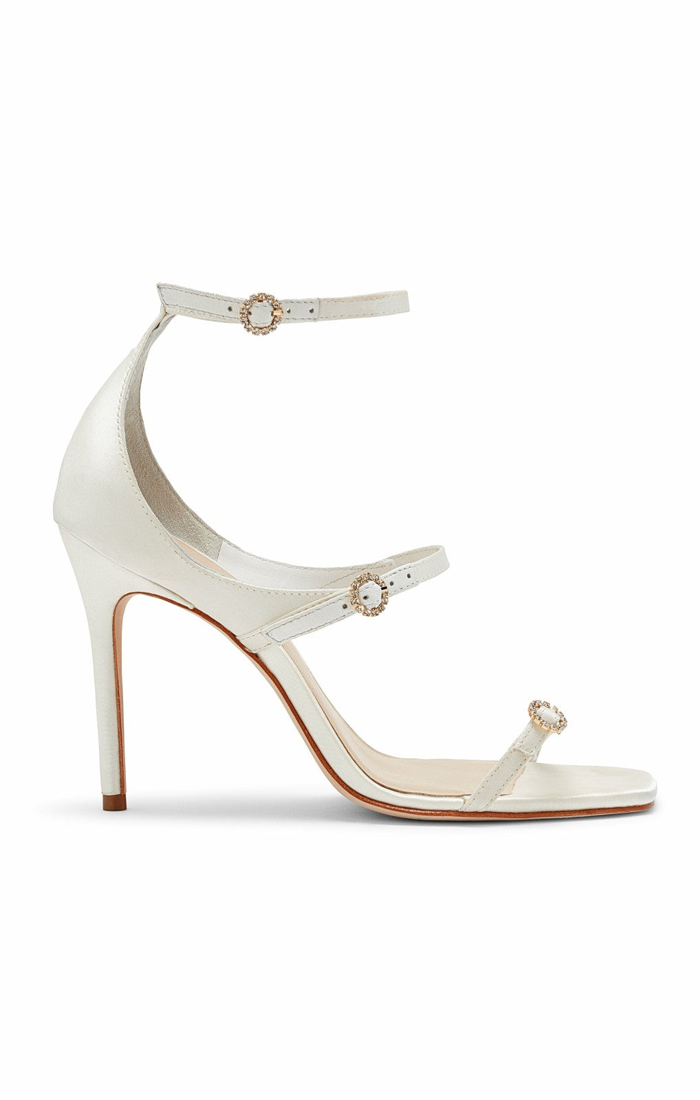 Celeste Satin Sandal Ivory