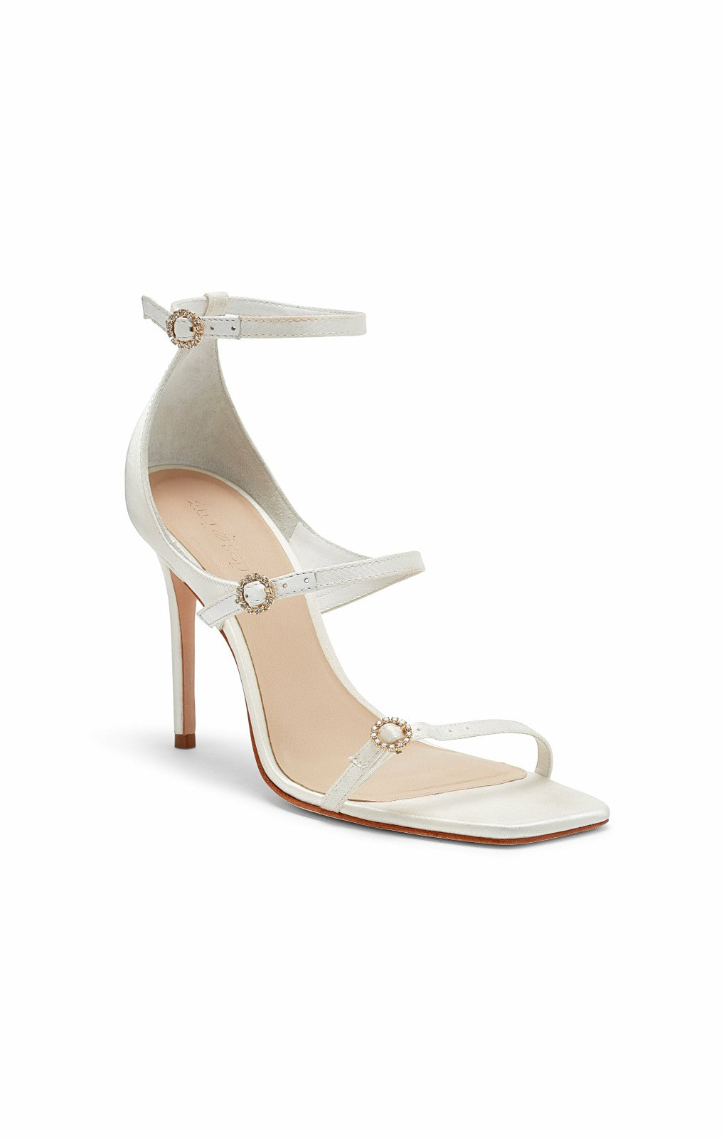 Celeste Satin Sandal Ivory
