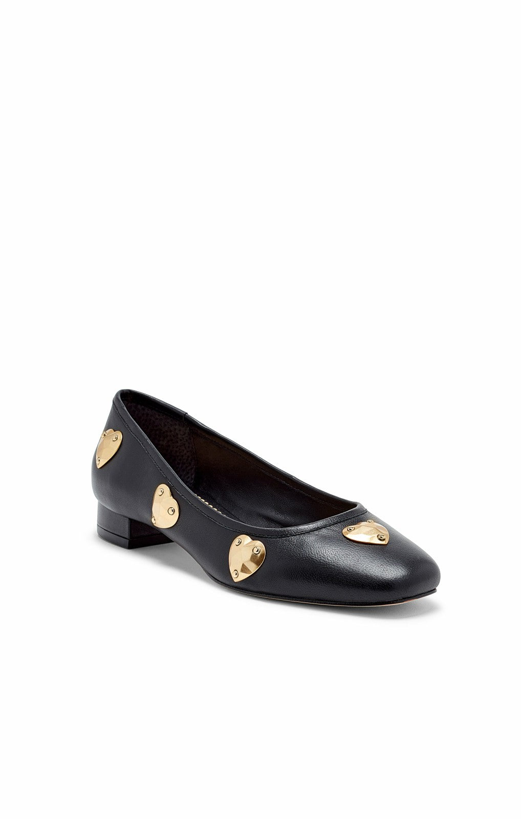 Marin Block Heel Ballet Pump Black/Gold