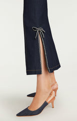 Sylvie Denim Slingback Pump Indigo/Saddle