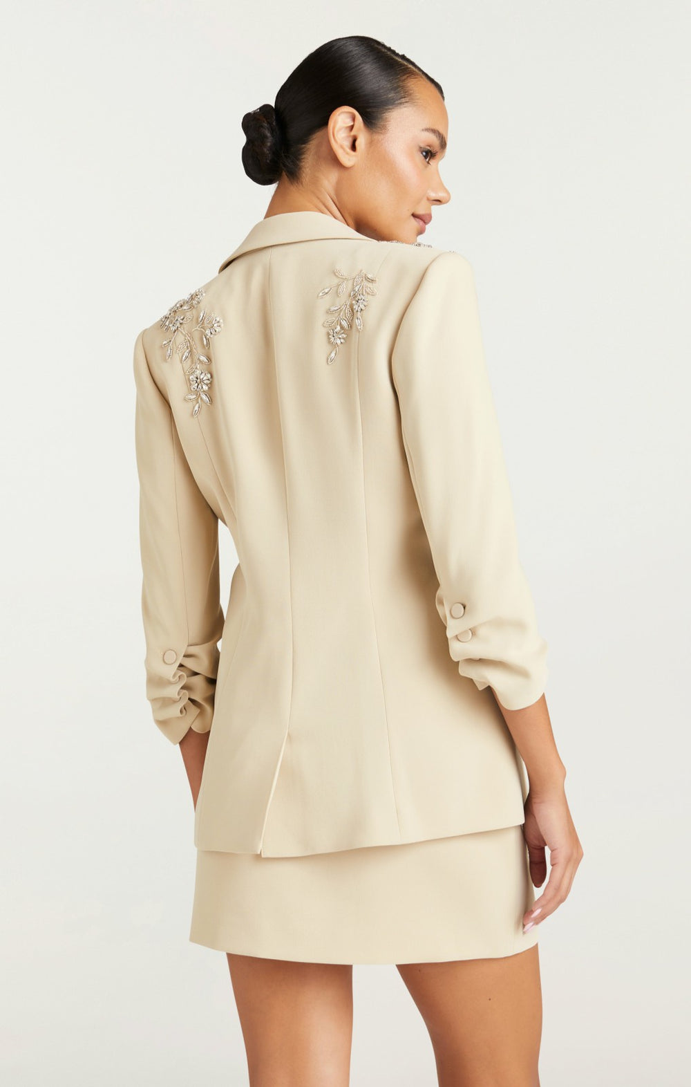 Diamond Vines Khloe Blazer Khaki/Silver