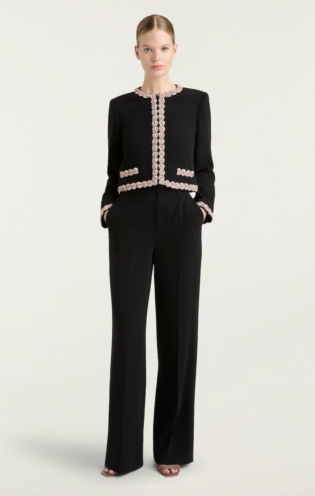 Sunburst Stacked Trim Penelope Jacket Black/Multi