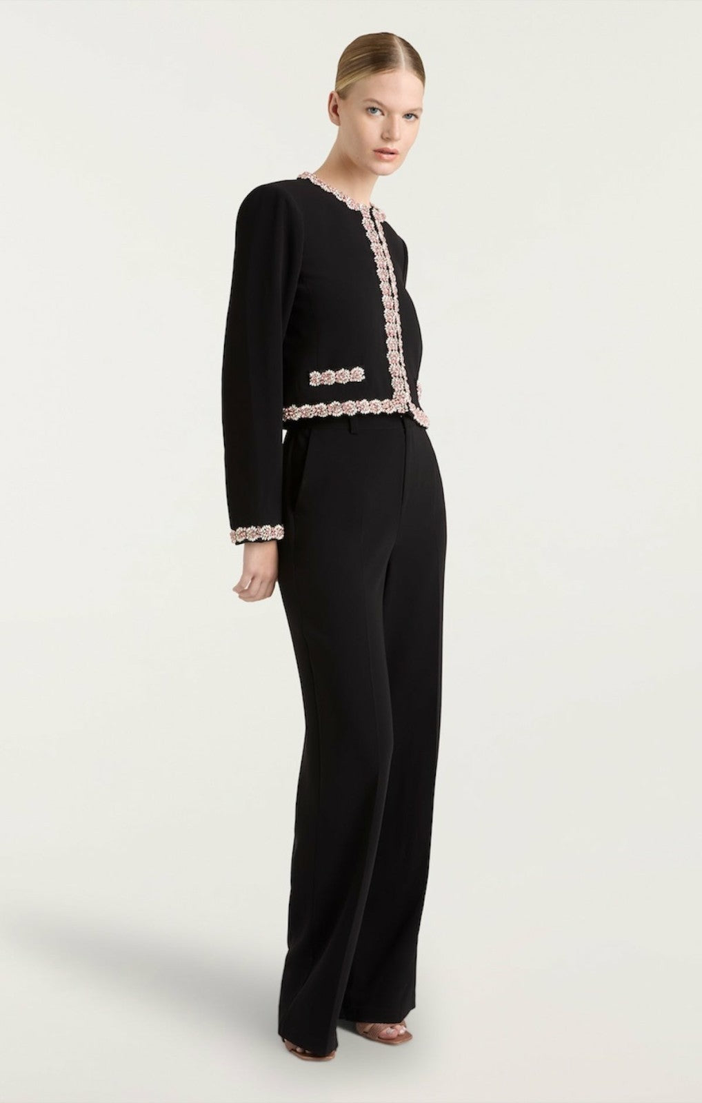 Sunburst Stacked Trim Penelope Jacket Black/Multi