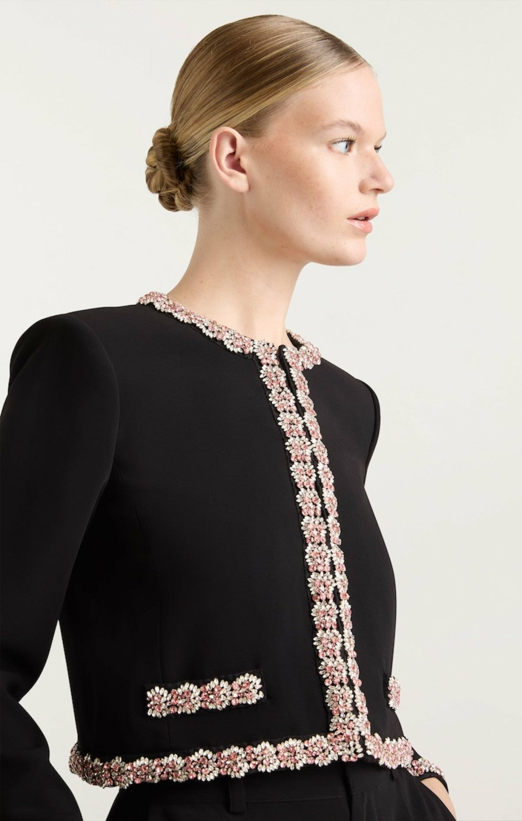 Sunburst Stacked Trim Penelope Jacket Black/Multi