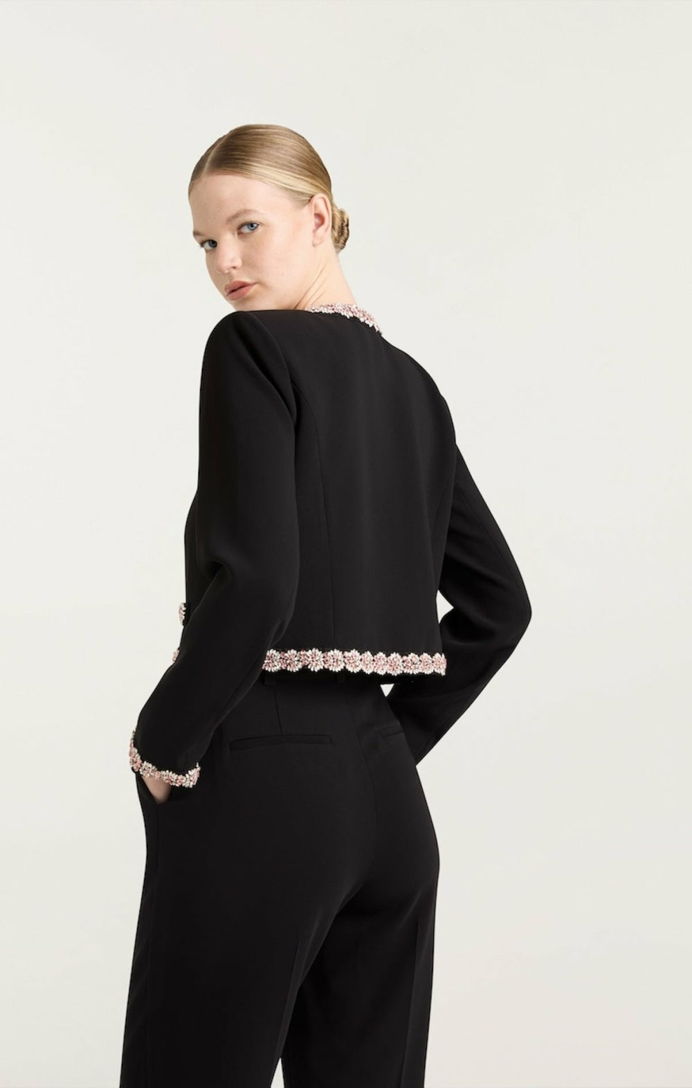 Sunburst Stacked Trim Penelope Jacket Black/Multi