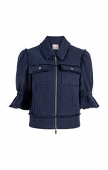 Boucle Holly Jacket Navy