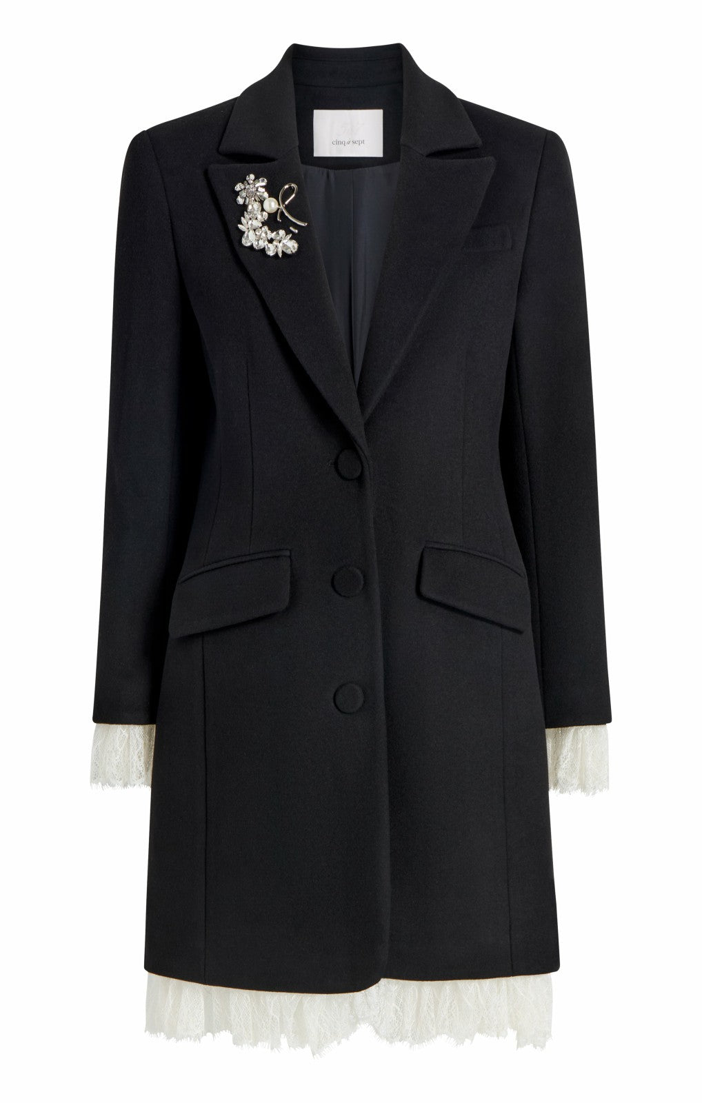 Roxie Coat Black/Ivory