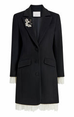 Roxie Coat Black/Ivory
