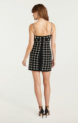 Satine Dress Black/Silver