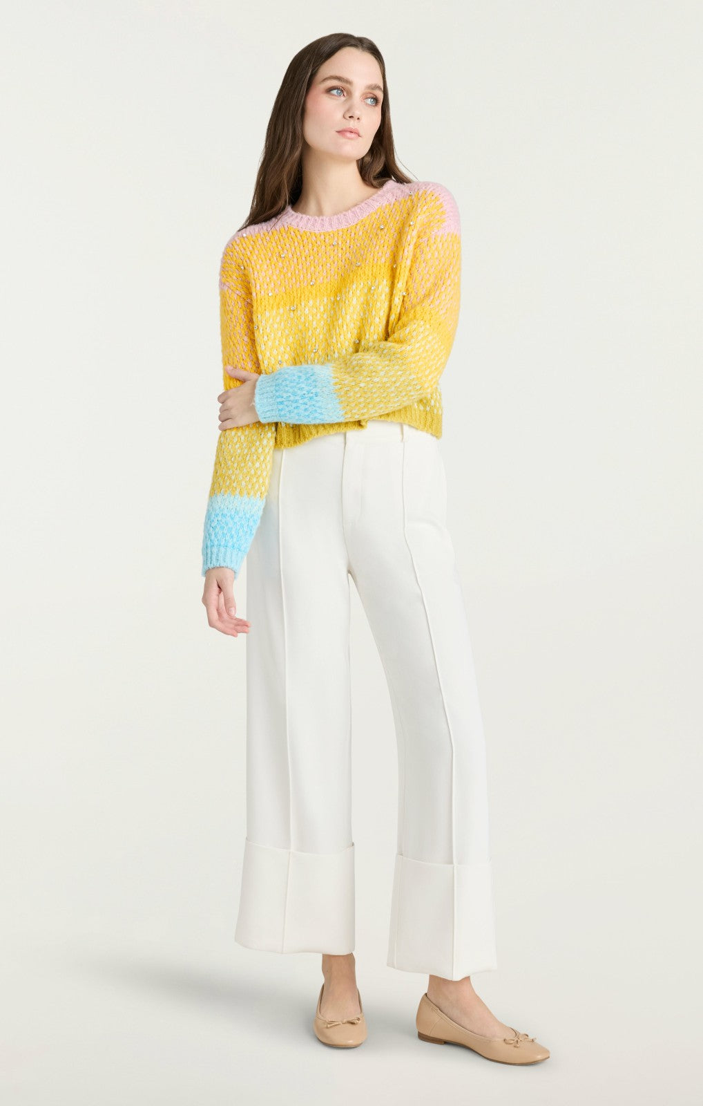 Caspar Pullover Rainbow Multi