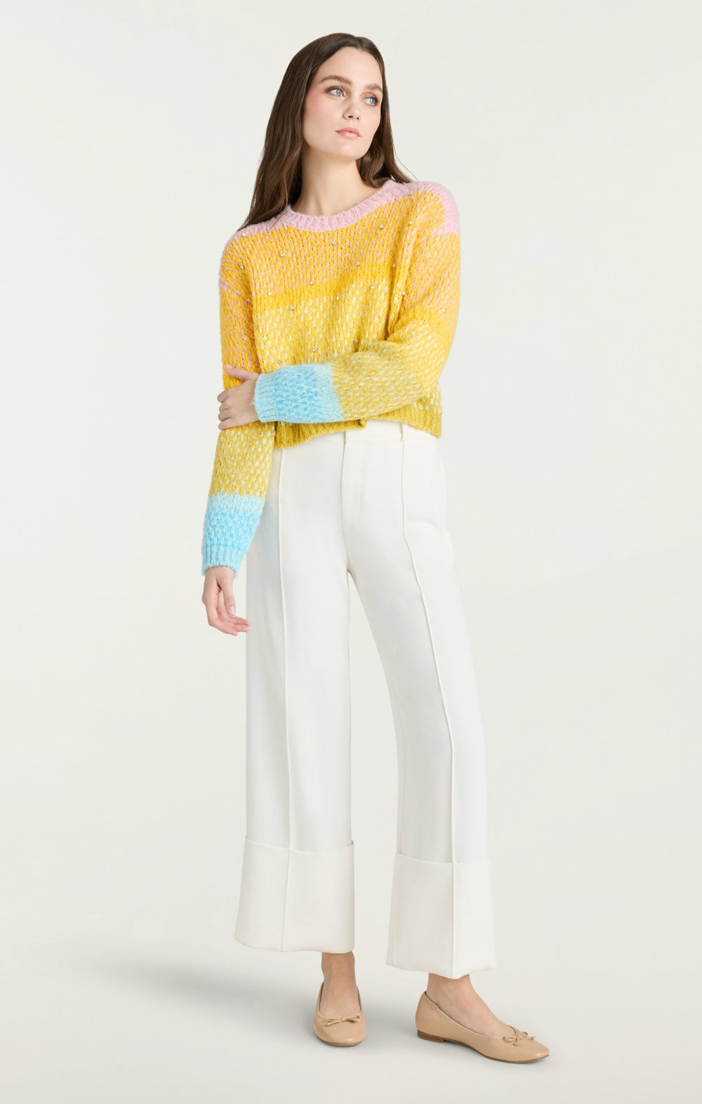Caspar Pullover Rainbow Multi