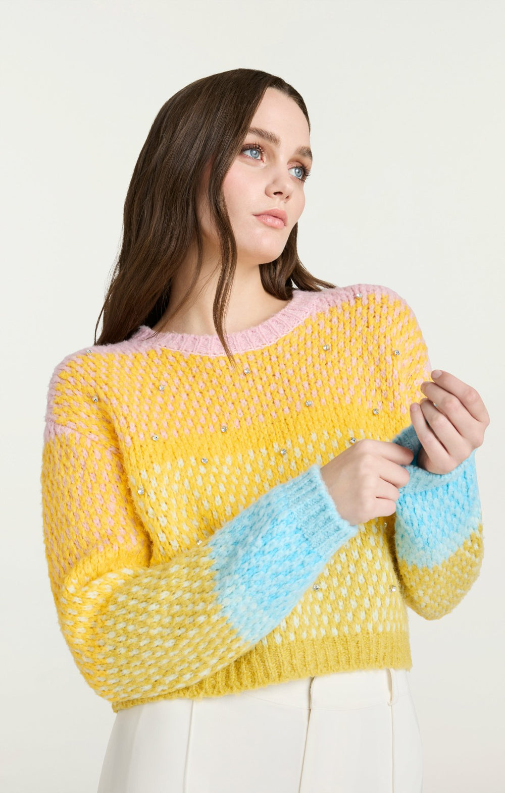 Caspar Pullover Rainbow Multi