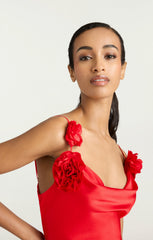 Logan Dress Cardinal