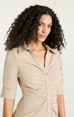 Mini Elina Dress Khaki