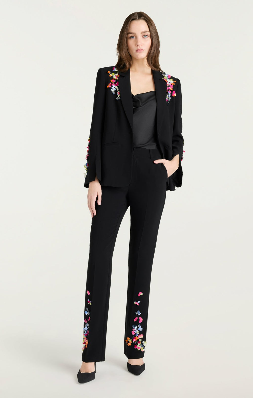 Paillette Vines Kerry Pant Black/Multi