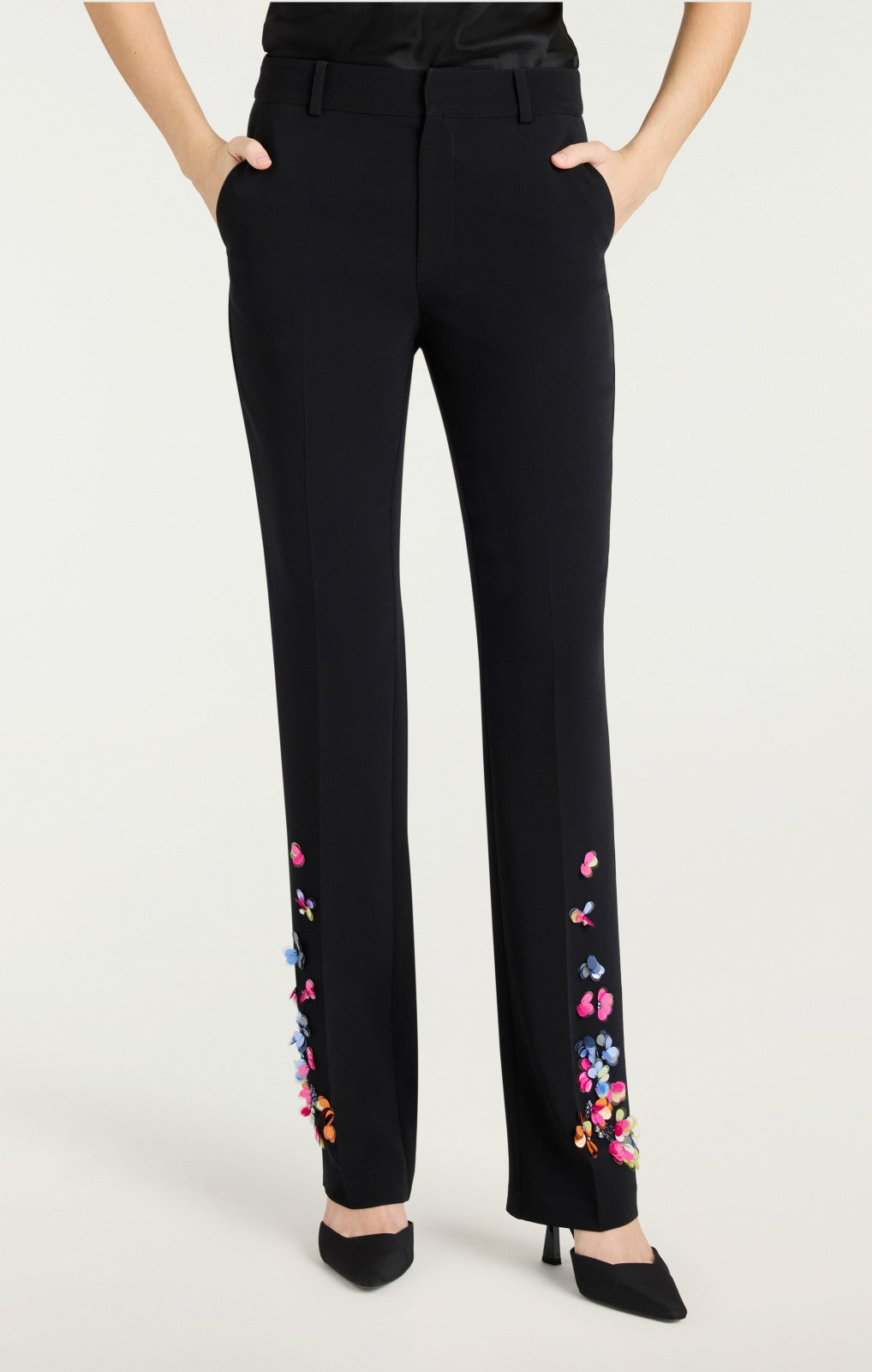 Paillette Vines Kerry Pant Black/Multi