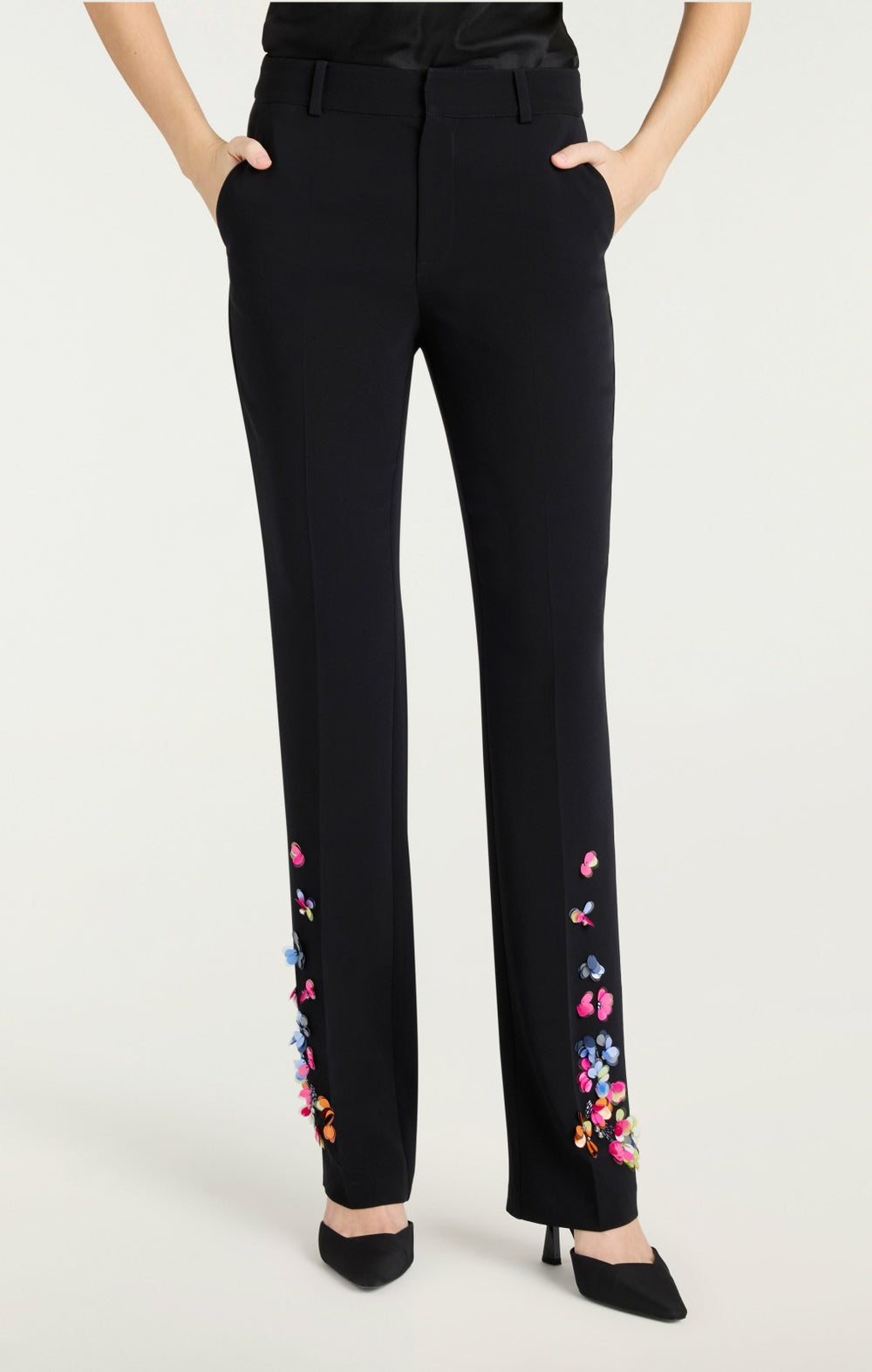 Paillette Vines Kerry Pant Black/Multi