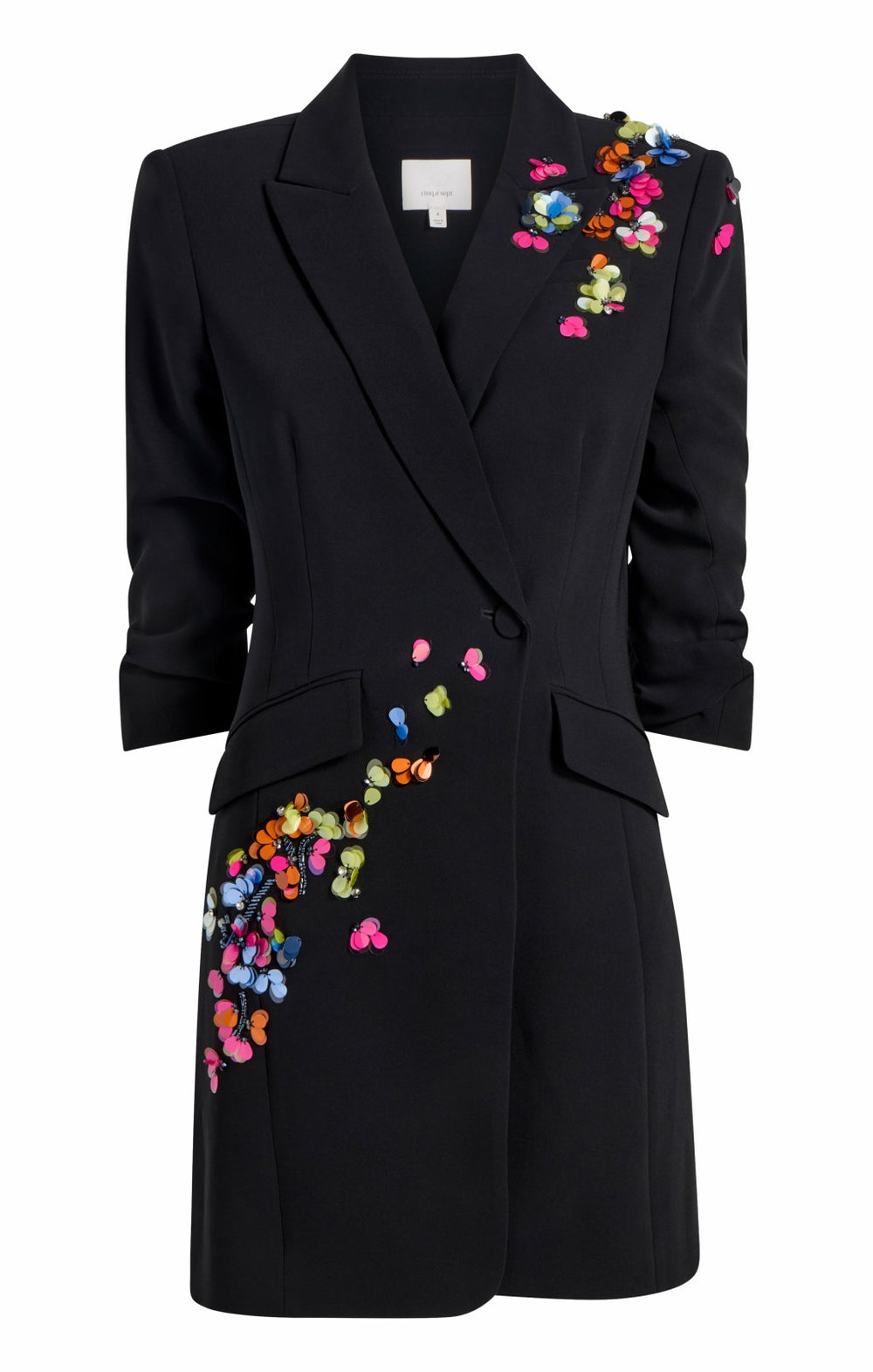Paillette Vines Linnea Dress Black/Multi