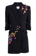 Paillette Vines Linnea Dress Black/Multi