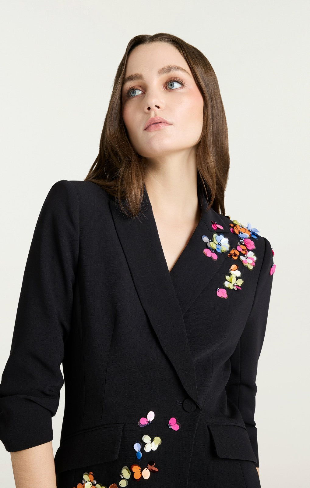 Paillette Vines Linnea Dress Black/Multi