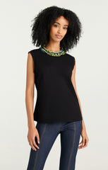 Twist Necklace Blaine Tee Black/Multi