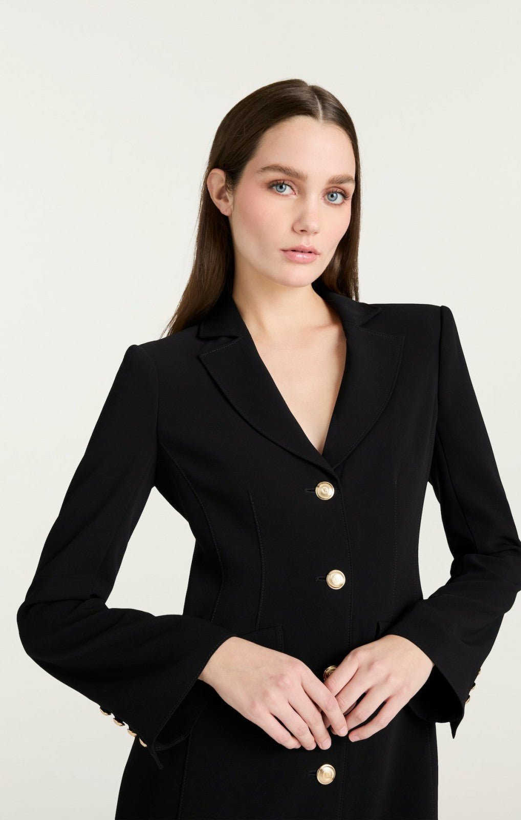 Long Sleeve Regan Dress Black