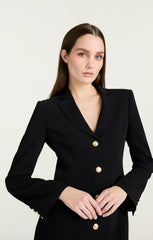 Long Sleeve Regan Dress Black