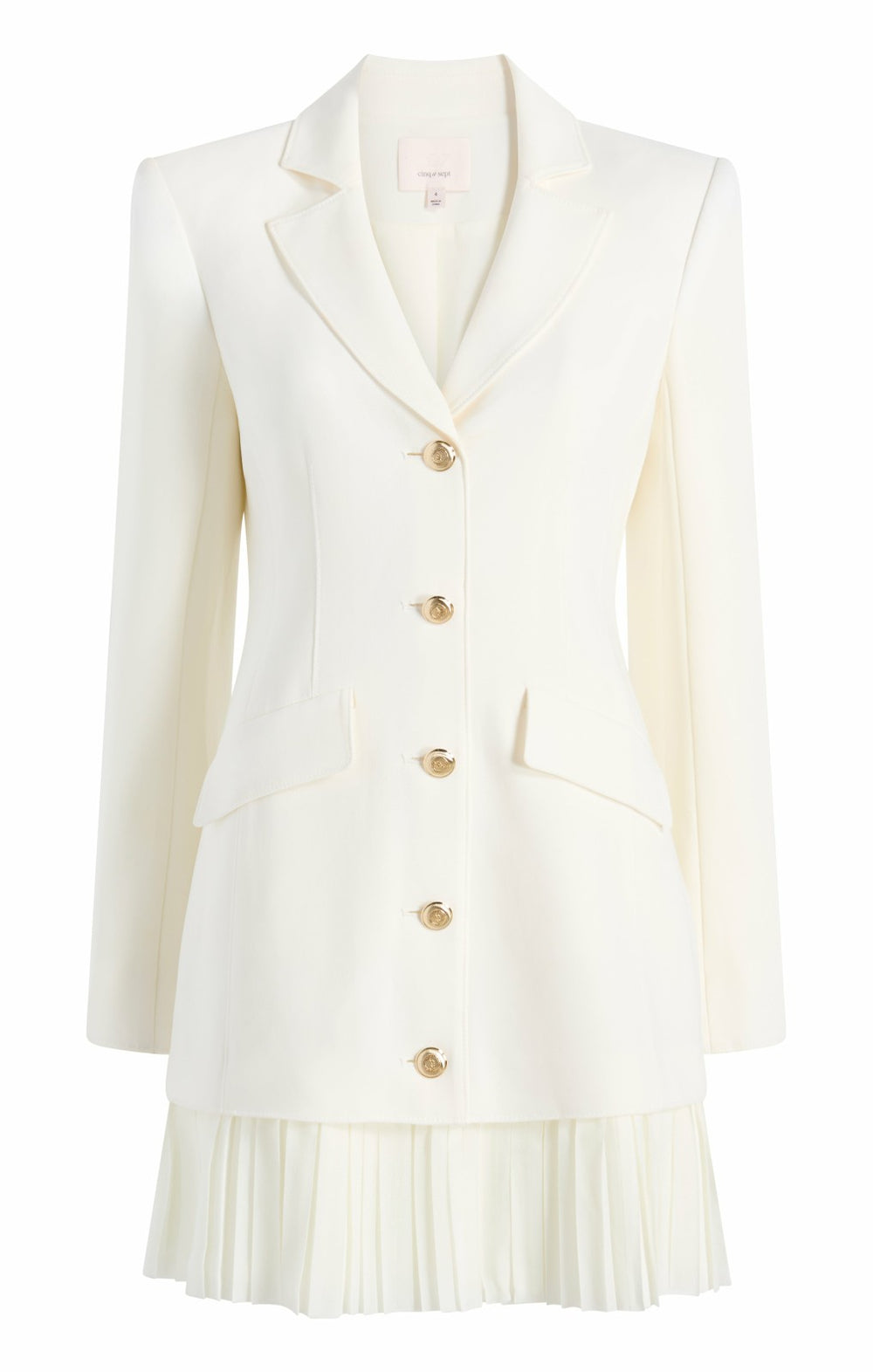 Long Sleeve Regan Dress Ivory