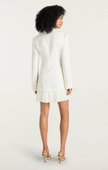 Long Sleeve Regan Dress Ivory