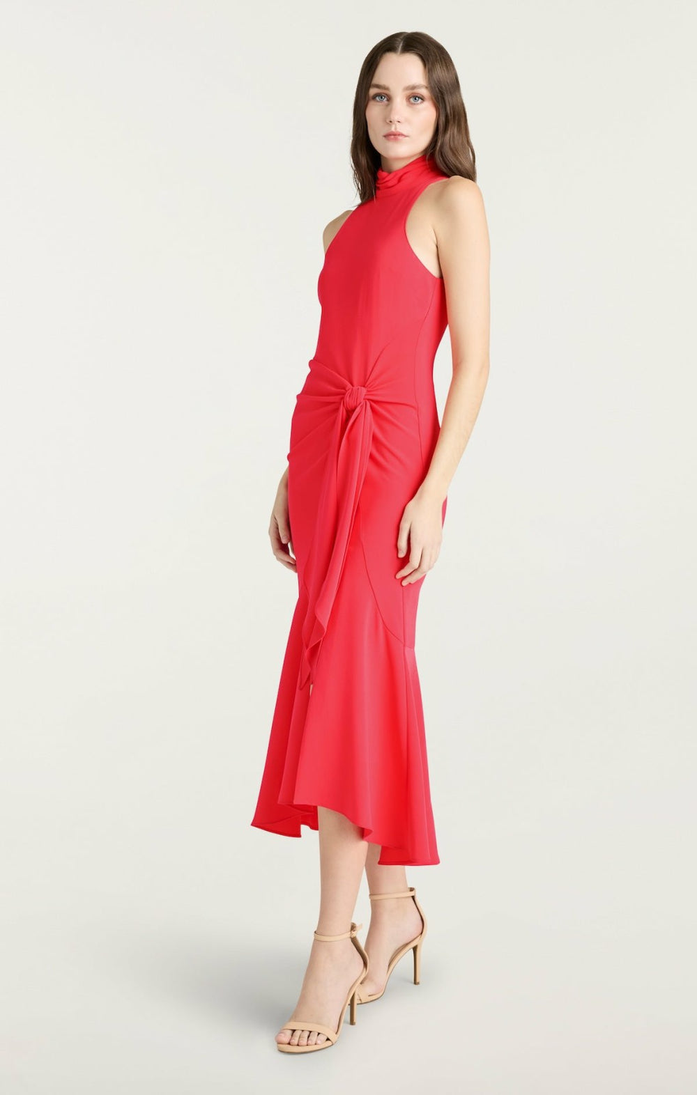 Crepe Rori Dress Cherry Lemon