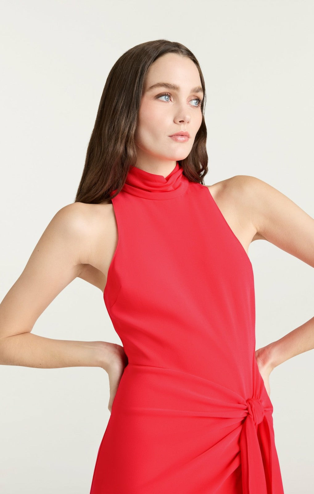 Crepe Rori Dress Cherry Lemon