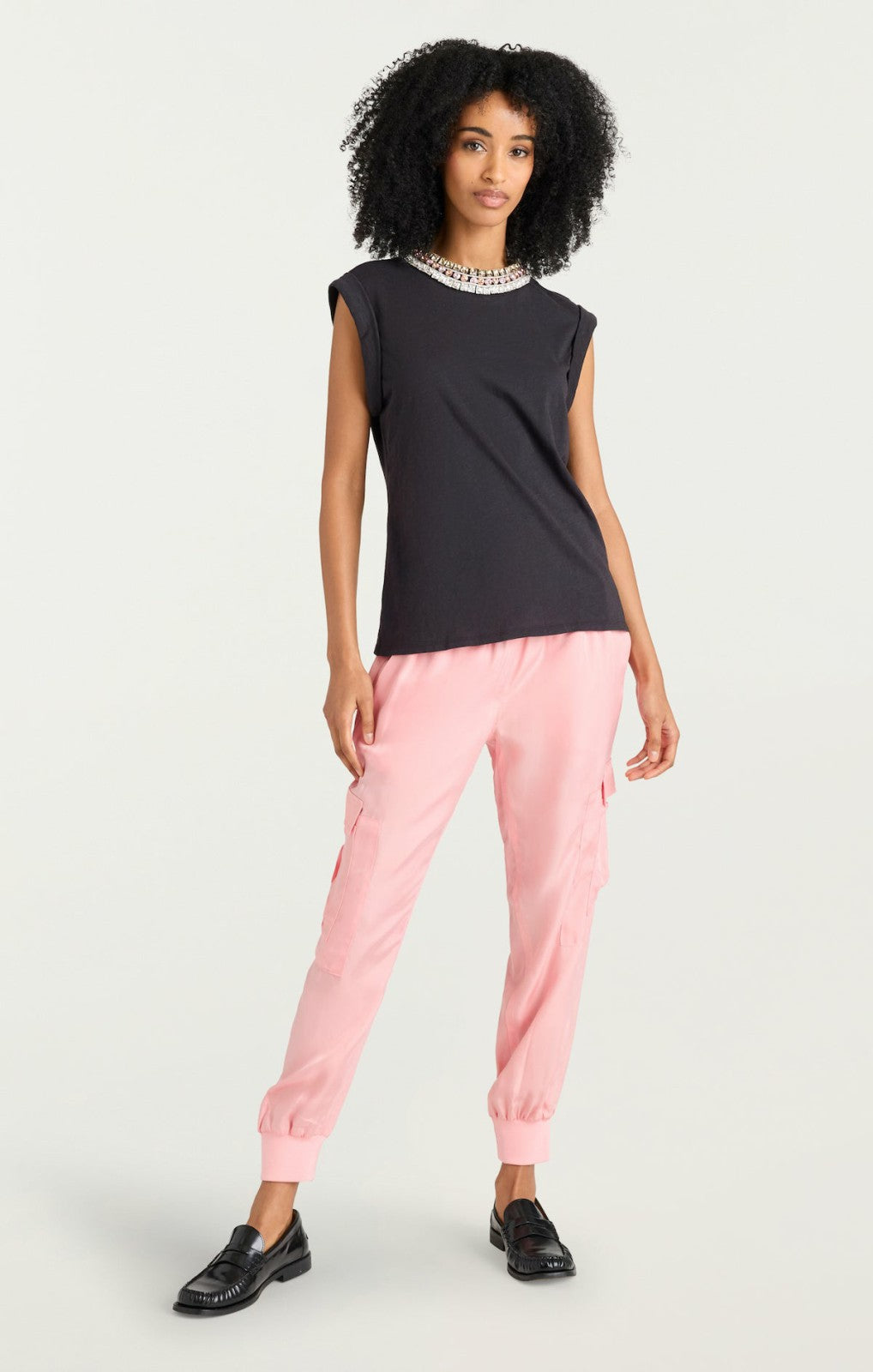 Deco Border Bella Tee Black/Multi