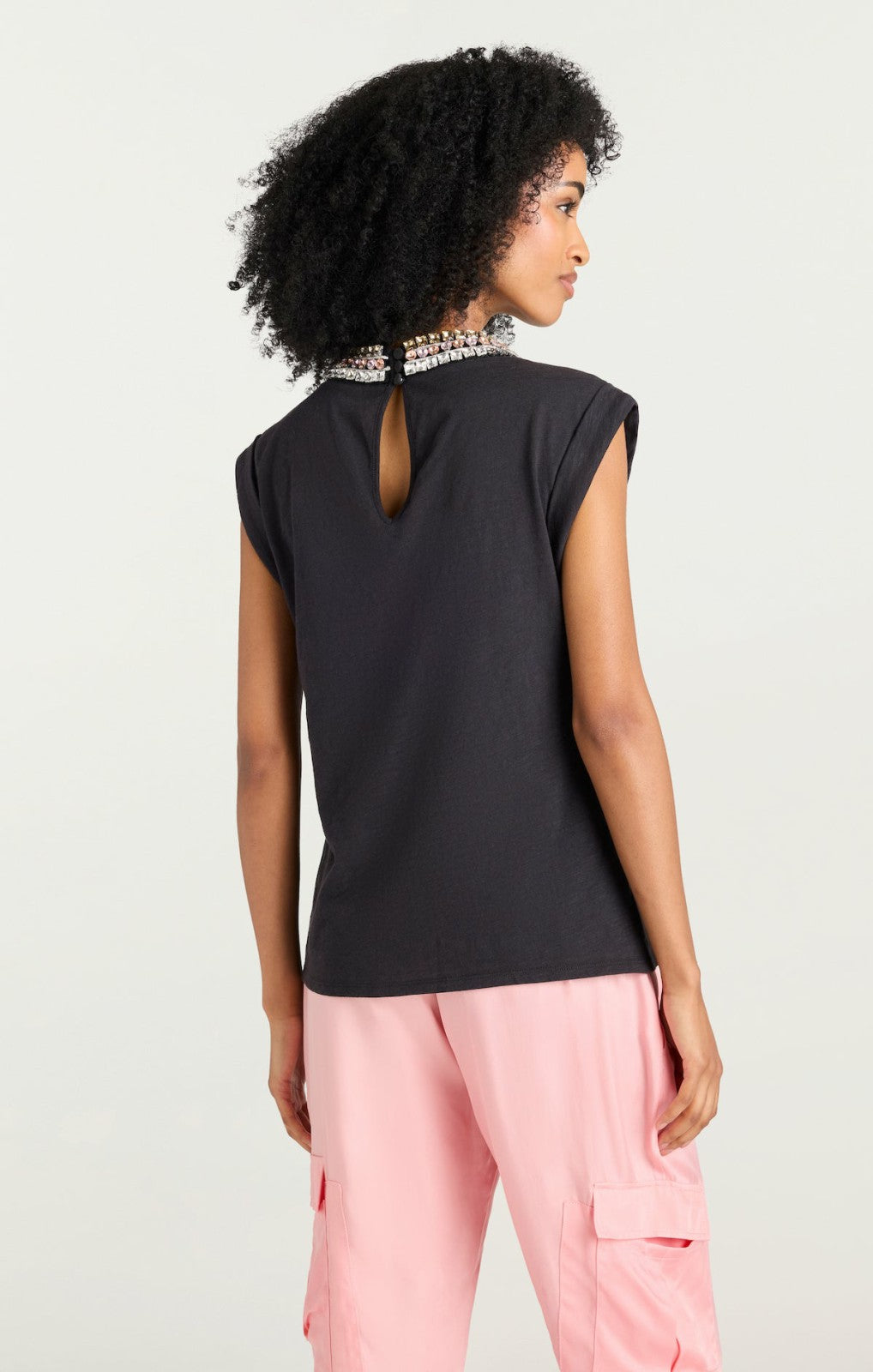 Deco Border Bella Tee Black/Multi
