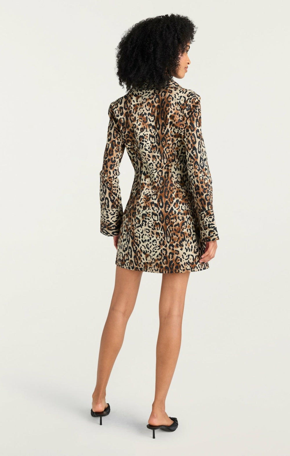 Leopard Denim Mckenna Dress Black/Sahara