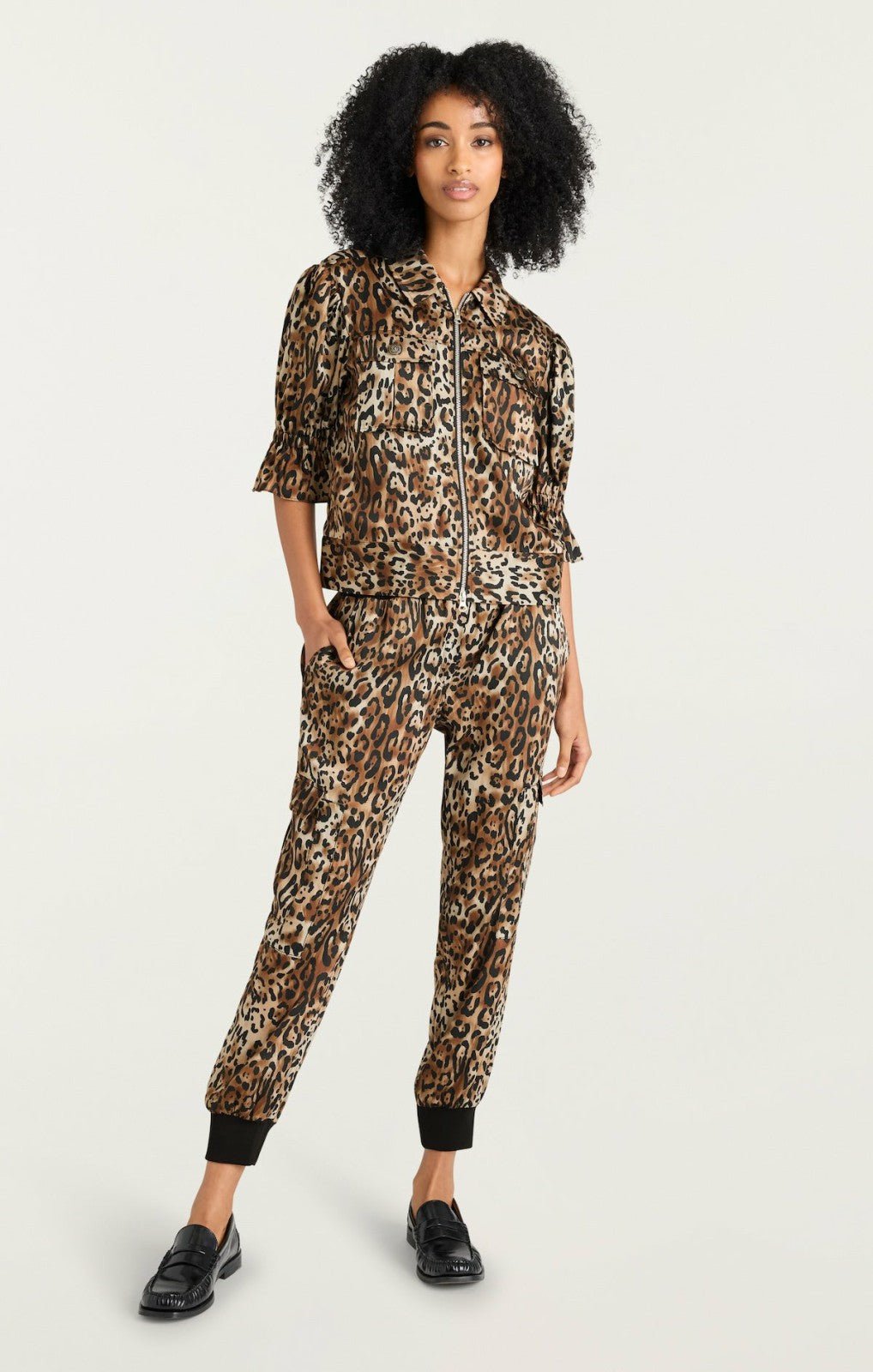 Leopard Holly Jacket Black/Sahara