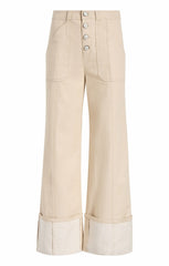 Cuffed Benji Pant Khaki