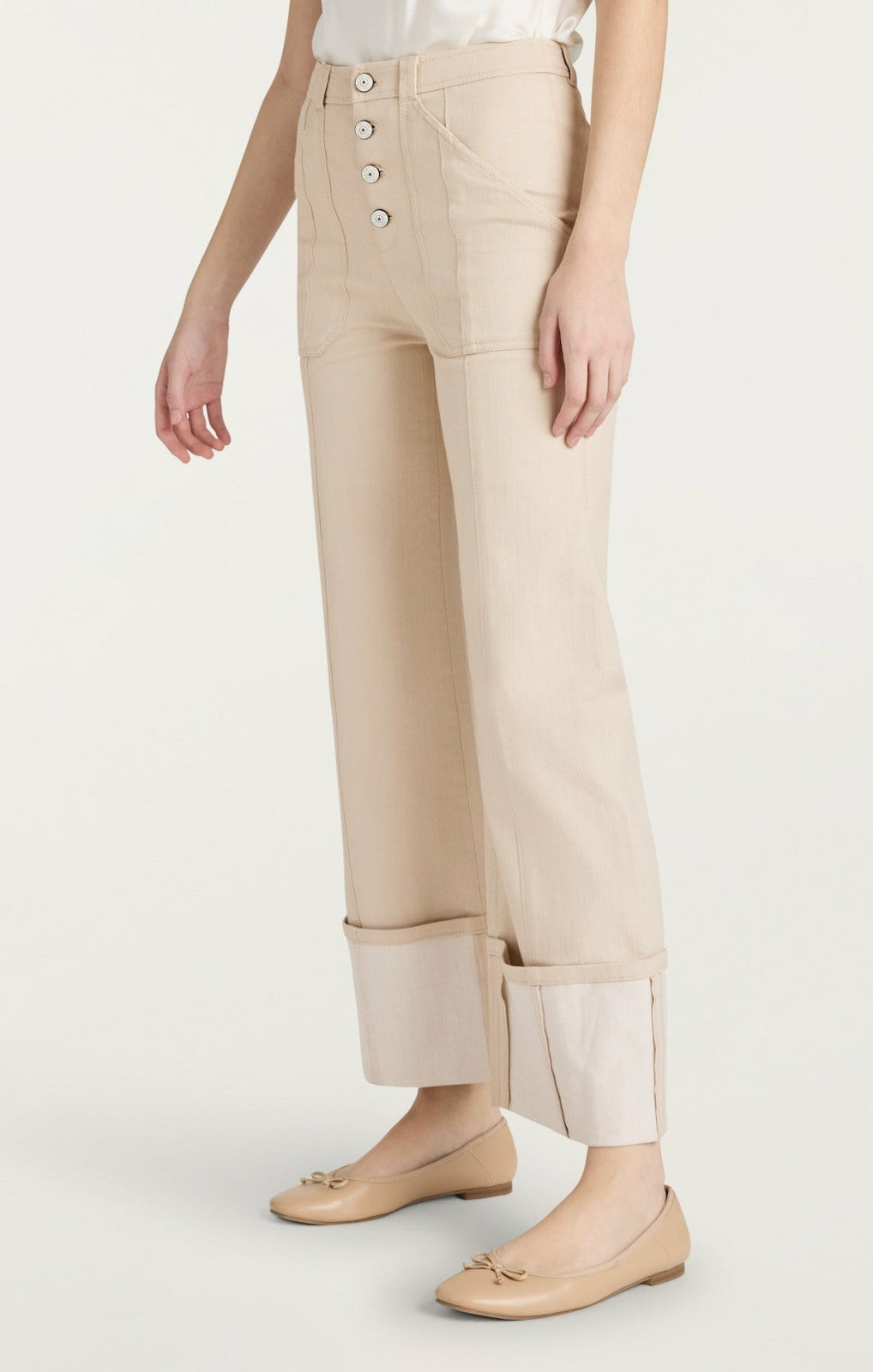 Cuffed Benji Pant Khaki