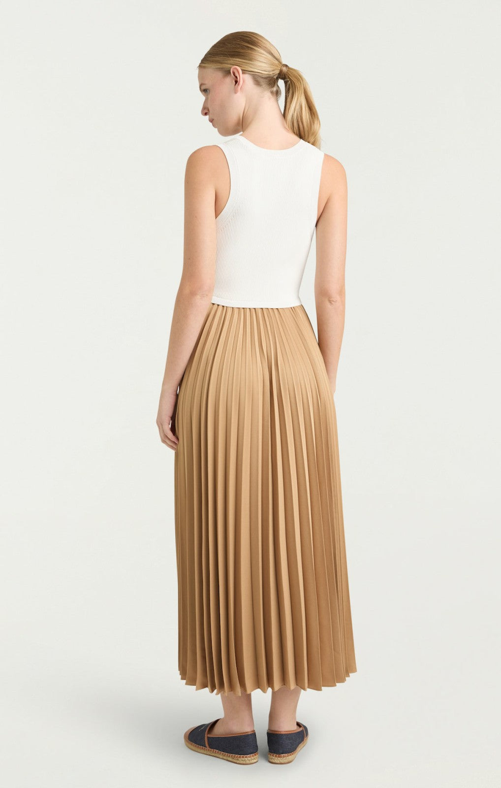 Parma Dress White/Brown Sugar