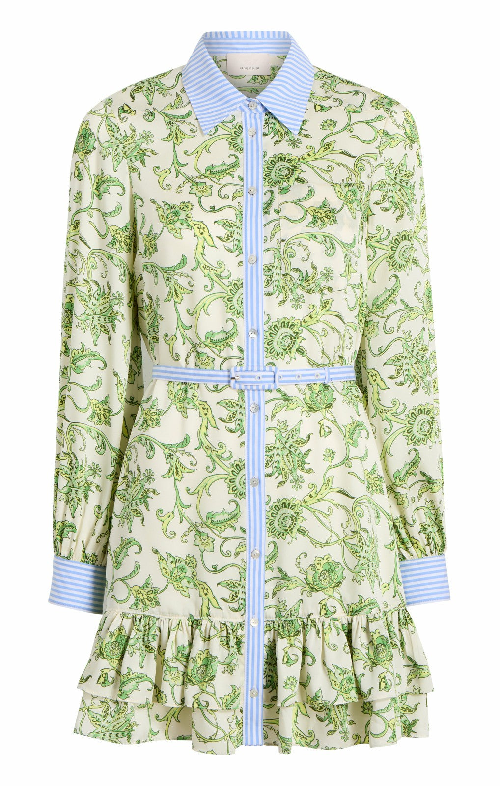 Ivy Paisley Tirza Dress Ivory Multi/Blue Hydrangea