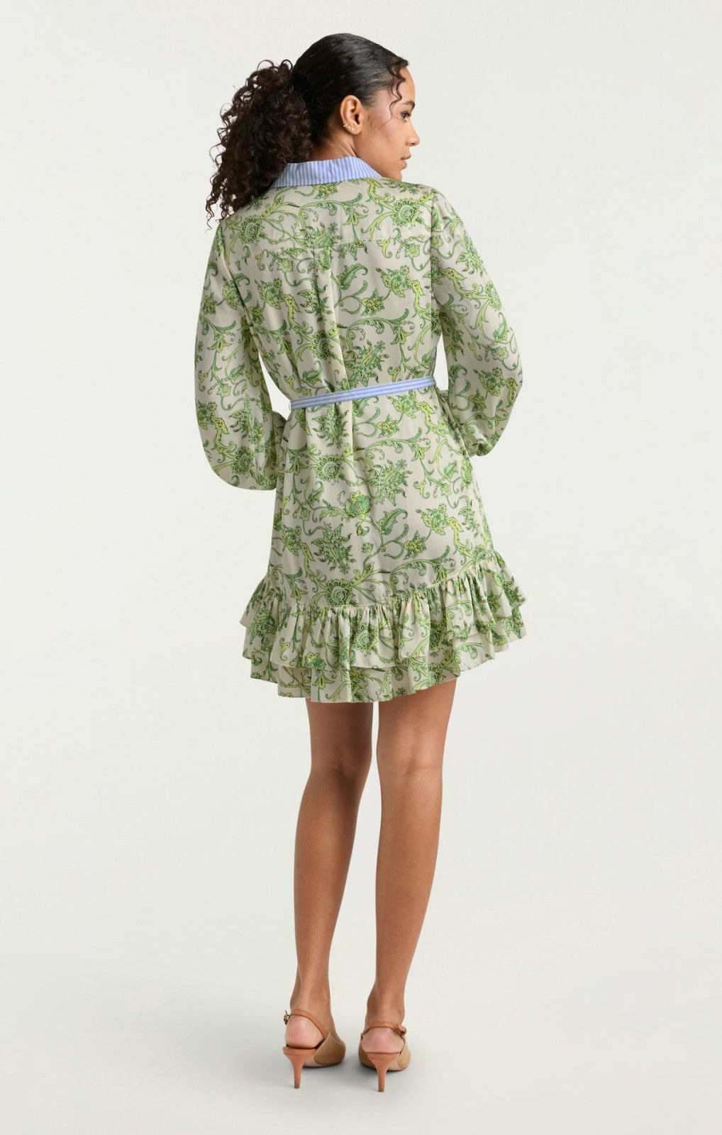 Ivy Paisley Tirza Dress Ivory Multi/Blue Hydrangea