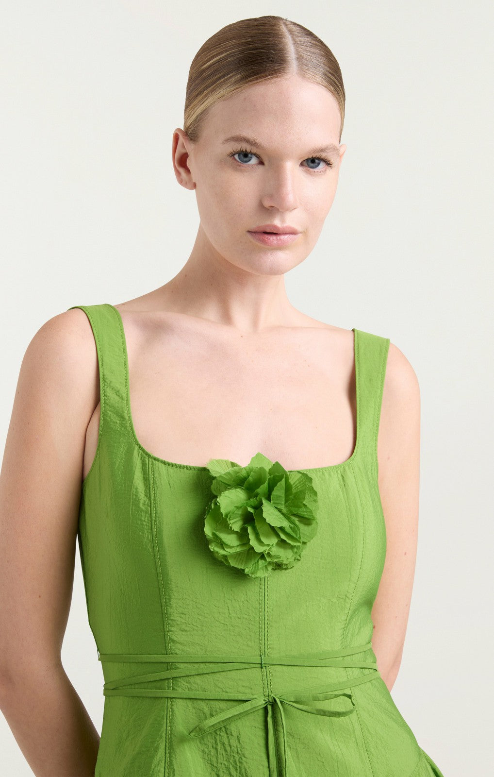 Flower Joisian Dress Salted Lime
