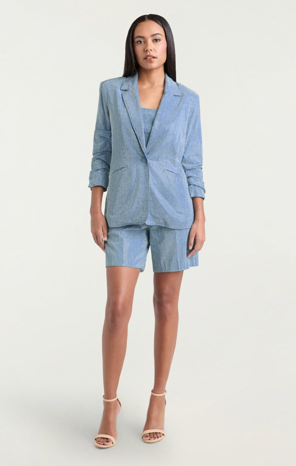 Chambray Heatset Kylie Jacket Medium Blue
