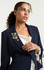 Le Petit Roxie Blazer Navy/Ivory