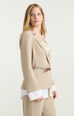 Vittoria Jacket Khaki/White