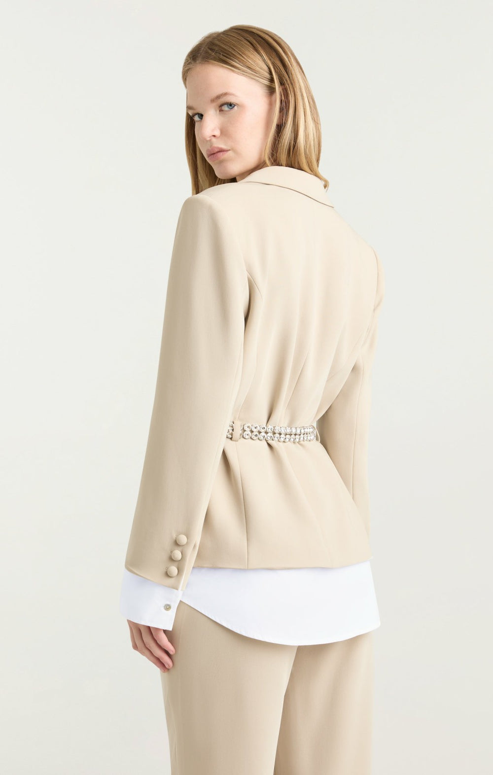 Vittoria Jacket Khaki/White