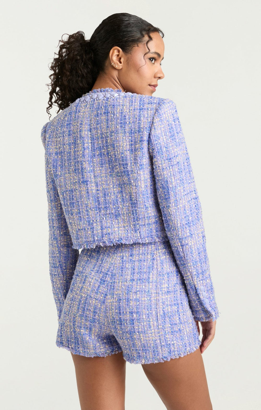 Lucie Boucle Audette Jacket Honey Lavender Multi