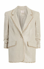 Lurex Linen Kylie Blazer Plaster